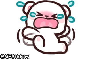 😭 emoji @MHStickers Bears in Love Emoji 1 Telegram sticker 24 of 42