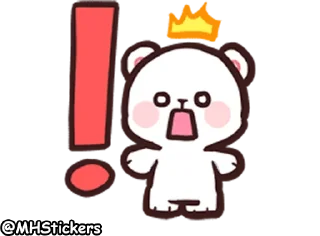 😲 emoji @MHStickers Bears in Love Emoji 1 Telegram sticker 11 of 42