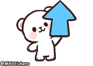 👆 emoji @MHStickers Bears in Love Emoji 1 Telegram sticker 19 of 42