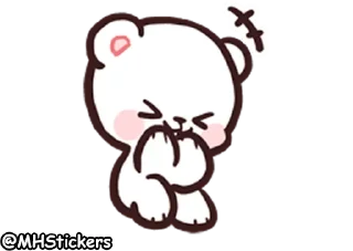 😆 emoji @MHStickers Bears in Love Emoji 1 Telegram sticker 9 of 42