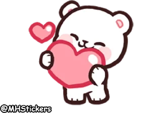 ☺️ emoji @MHStickers Bears in Love Emoji 1 Telegram sticker 2 of 42