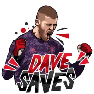 Sticker from Manchester United official stickers