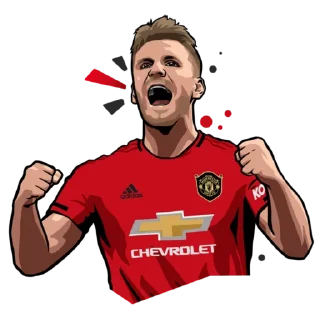 💪 emoji Manchester United official stickers Telegram sticker 19 of 91