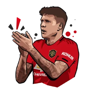 👏 emoji Manchester United official stickers Telegram sticker 8 of 91