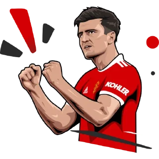 💪 emoji Manchester United official stickers Telegram sticker 15 of 91