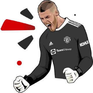 Sticker from Manchester United official stickers