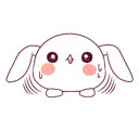 😓 emoji Ultra-small rabbit! @Nekosticker Telegram sticker 17 of 41