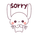 😢 emoji Ultra-small rabbit! @Nekosticker Telegram sticker 7 of 41