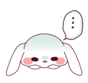 😔 emoji Ultra-small rabbit! @Nekosticker Telegram sticker 5 of 41