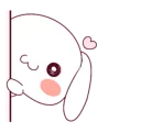 😘 emoji Ultra-small rabbit! @Nekosticker Telegram sticker 22 of 41