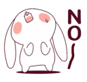 👎 emoji Ultra-small rabbit! @Nekosticker Telegram sticker 9 of 41
