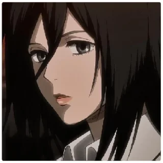 😁 emoji mikasa arckerman @grctrix Telegram sticker 7 of 17