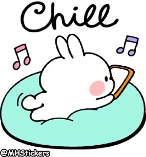 ☺️ emoji @MHStickers Spoiled Rabbit Kind Words Telegram sticker 18 of 41