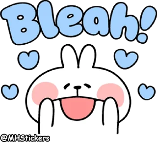 😝 emoji @MHStickers Spoiled Rabbit Kind Words Telegram sticker 24 of 41