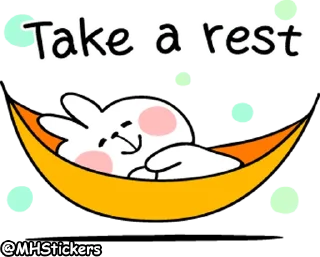 🤗 emoji @MHStickers Spoiled Rabbit Kind Words Telegram sticker 20 of 41