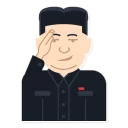 👋 emoji Kim Jong Un says Telegram sticker 23 of 26