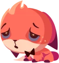 😔 emoji Foxy Telegram sticker 18 of 32