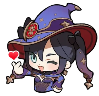 Sticker from Genshin reacts @carlysticker