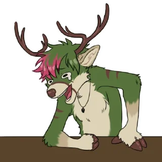 😂 emoji Ewan Deer Telegram sticker 23 of 100