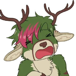 😣 emoji Ewan Deer Telegram sticker 22 of 100