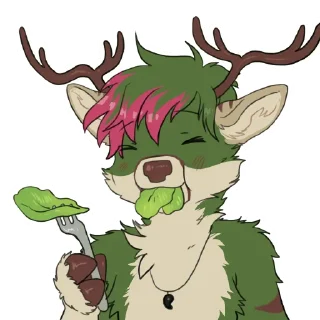 🌱 emoji Ewan Deer Telegram sticker 17 of 100