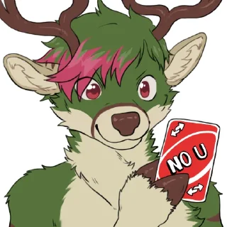 ↩️ emoji Ewan Deer Telegram sticker 8 of 100