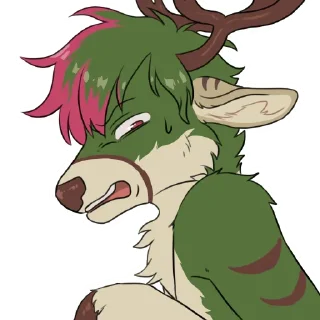 😖 emoji Ewan Deer Telegram sticker 24 of 100