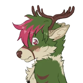 😳 emoji Ewan Deer Telegram sticker 13 of 100
