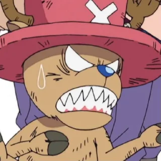 😡 emoji Chopper @StickersofAnime Telegram sticker 18 of 57