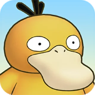 😶 emoji Psyduck Telegram sticker 16 of 17