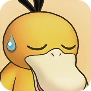 😓 emoji Psyduck Telegram sticker 14 of 17