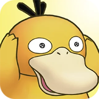 🤩 emoji Psyduck Telegram sticker 12 of 17