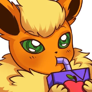 🧃 emoji Vovo Flareon Telegram sticker 12 of 47