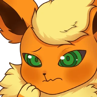 🤔 emoji Vovo Flareon Telegram sticker 9 of 47
