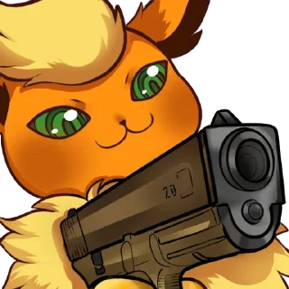 🔫 emoji Vovo Flareon Telegram sticker 7 of 47