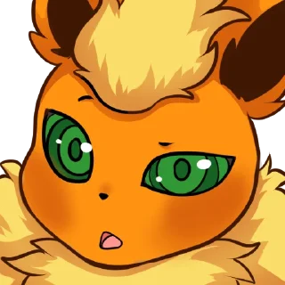 🙄 emoji Vovo Flareon Telegram sticker 11 of 47