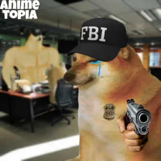 😂 emoji @Anime_topia | FBI doge Telegram sticker 17 of 24