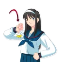 👎 emoji Tsukihime~ Telegram sticker 13 of 32