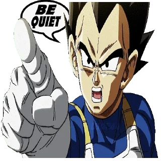 🤫 emoji @STIKERFORALL 🏴󠁧󠁢󠁥󠁮󠁧󠁿🇬🇧VEGETA Telegram sticker 22 of 25