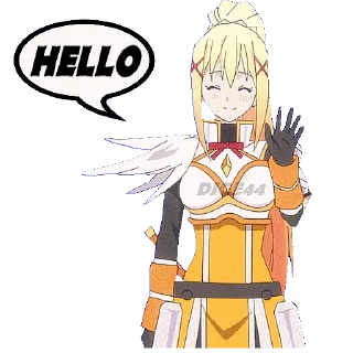 👋 emoji @STIKERFORALL 🏴󠁧󠁢󠁥󠁮󠁧󠁿🇺🇸KONOSUBA Telegram sticker 14 of 75