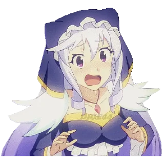 😣 emoji @STIKERFORALL 🏴󠁧󠁢󠁥󠁮󠁧󠁿🇺🇸KONOSUBA Telegram sticker 17 of 75