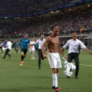 🐐 emoji ২ Cristiano Ronaldo ⌈@iStickerLand⌋ Telegram sticker 14 of 120