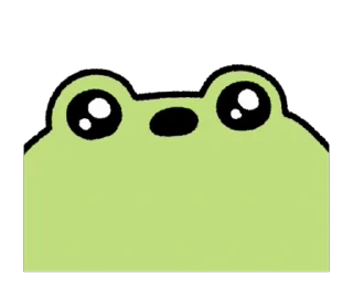 😳 emoji move! cute frog Telegram sticker 15 of 23