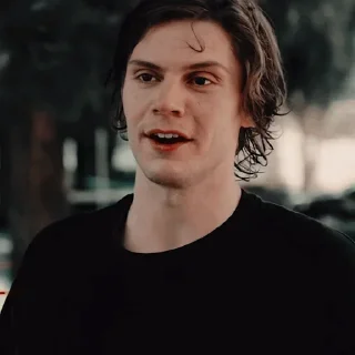 😐 emoji 'Evan Peters | @iStickerLand, Telegram sticker 9 of 86