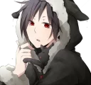 🐱 emoji Izaya blu Telegram sticker 22 of 25
