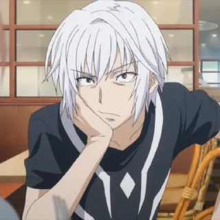 Sticker from accelerator @stickerspackanime