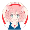 ⭕ emoji A Cute Little Cat Girl @Nekosticker Telegram sticker 22 of 39