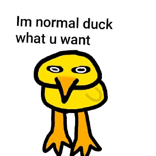 😑 emoji Duck lala land Telegram sticker 6 of 60