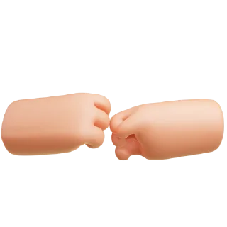 👊 emoji cute hands Telegram sticker 8 of 11
