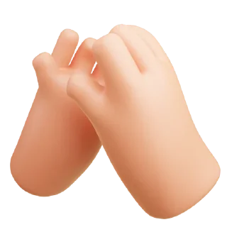 🖐 emoji cute hands Telegram sticker 6 of 11